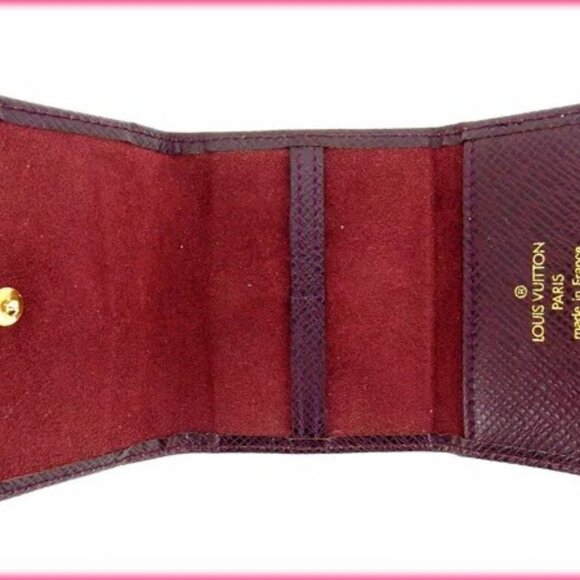 Louis Vuitton Ticket case Taiga Brown Woman Authentic - Picture 4 of 9